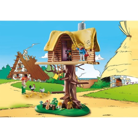 Asterix si Obelix Cacofonix si casa in copac